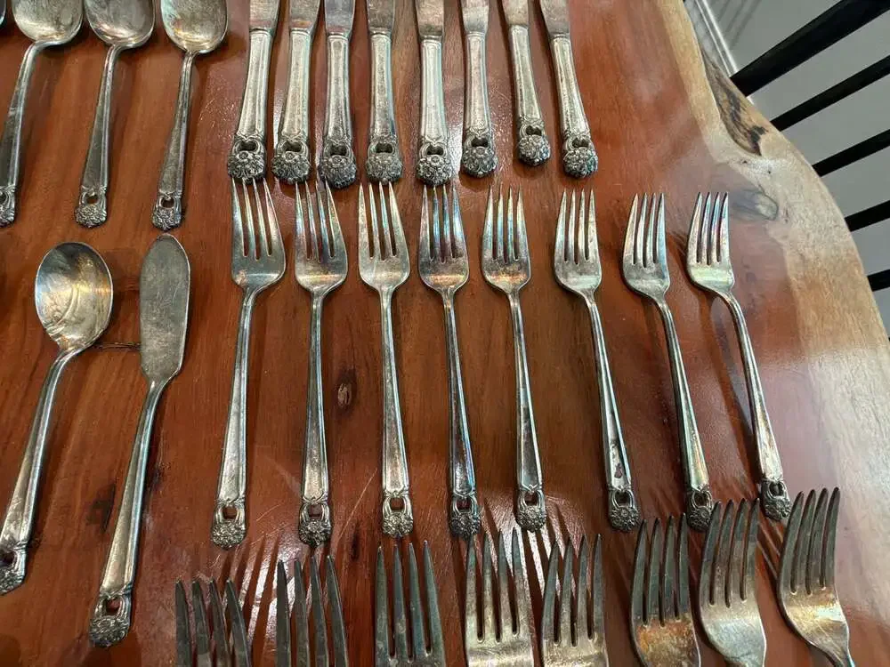 Vintage 1847 Rogers Bros. Eternally Yours Silverplate Flatware Large Lot